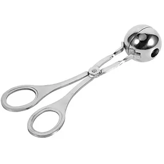 Estink Edelstahl Eisportionierer Eislöffel, Hackbällchen Former mit Auslöser, Fleisch Baller Löffel für Fleischbällchen, Reis, Melone, Eiscreme, 16,1 x 6,9 CM
