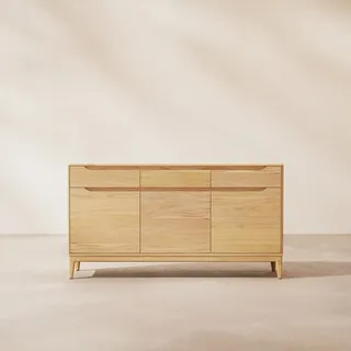 Gabrielle - Sideboard aus massivem hellem Mangoholz 150 cm