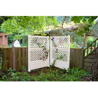 KHW Rankgitter 100 x 6 x 140 cm Weiß