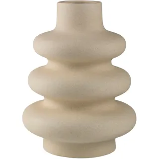 AM Design Dekovase »Tischvase aus Keramik, Höhe ca. 23,5 cm« Keramikvase, Dekoobjekt, Blumenvase, beige