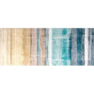 wash+dry Küchenläufer , Multicolor , Textil , Farbverlauf , rechteckig , 80x200 cm , Oeko-Tex® Standard 100 , für Fußbodenheizung geeignet, rutschfest, pflegeleicht , Teppiche und Böden, Teppiche, Teppichläufer, Küchenteppiche