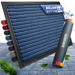 Bodenständig® Fußmatte außen - rutschfest & saugstark - Fußabtreter Blau