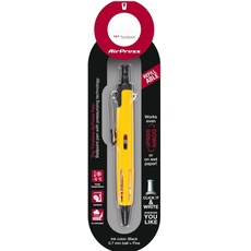 Bild Kugelschreiber Airpress Pen gelb Schreibfarbe schwarz,