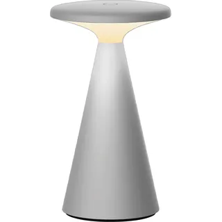 Müller Licht Led Akku Tischleuchte Leuchte Nachttischlampe 2700 K Warmweiß Grau - Grau