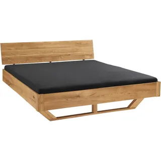 Linea Natura Balkenbett , Wildeiche , Holz , Wildeiche , massiv , 140x220 cm , in verschiedenen Größen erhältlich , Schlafzimmer, Betten, Einzel- & Doppelbetten