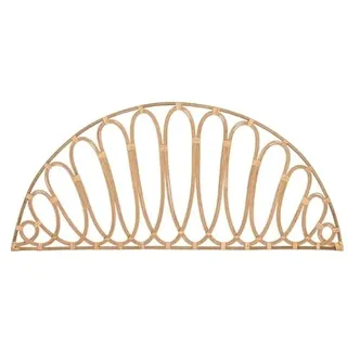 Bett-Kopfteil für 150-160-180 cm, Halbmond-Form, 180 x 2 x 80 cm