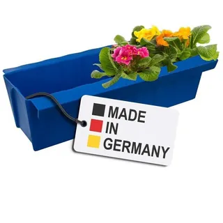 Europaletten Blumenkasten Blau Pflanzkasten zum an- & Einhängen Blumentopf