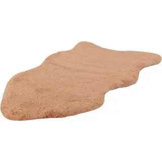 Heaven Shape - Teppich - Superweich - Hochflor - Lammfell - Kunstfell - Flauschiges Fell - 60x90 cm pfirsichbeige