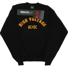 AC/DC, Herren, Pullover, High Voltage Collegiate Baumwoll Sweatshirt, Schwarz, (M)