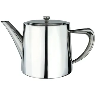 Café Olé Derwent Teekanne, 1360 ml, für 7 Personen, Edelstahl, modernes Teekannendesign mit Spiegelglanz, perfekter Ausguss