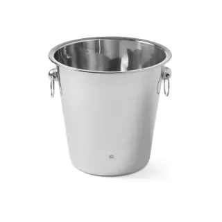 HENDI Weinkühler Edelstahl, 3,3 Liter, Robuste Flaschenkühler mit eleganter Formgebung, Maße (? x H): 22 x 19 cm