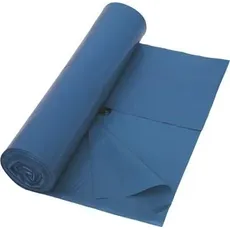 Deiss Kunststoffsack 120l Premium 700x1100mm 55my blau (Pack mit 25 St), Abfallsack, Blau