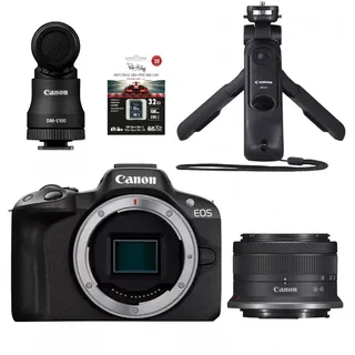 EOS R50 schwarz Content Creator Kit + RF-S 18-45 mm