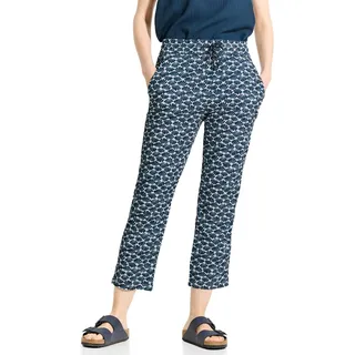 CECIL Damen B377895 7/8 Hose mit Print, Dark Petrol Blue, M / 26L
