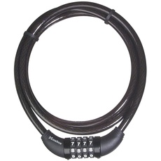 Master Lock 8119EURD, Fahrradkabelschloss mit Zahlenschloss, 1,5-m-Kabel, schwarz