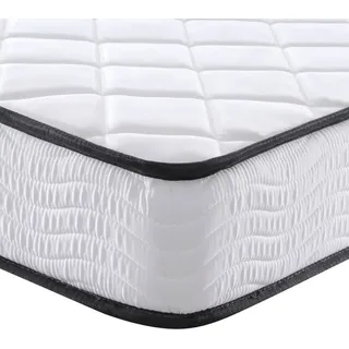 vidaXL Kindermatratze Schaumstoff Mittelweich 80x160 cm - Weiß