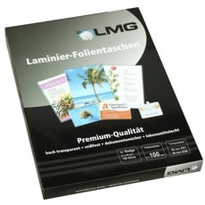 LMG LMGBA-100 Laminierfolien Badge, 67 x 99 mm, 2 x 100 mic, 100 Stück