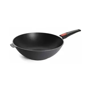 WOLL Diamond Lite Wok und Rührpfanne Ø 32 cm, 10 cm hoch - Geeignet für alle Herdarten, Aluminiumguss, Antihaft-Versiegelung, backofenfest, anthrazit