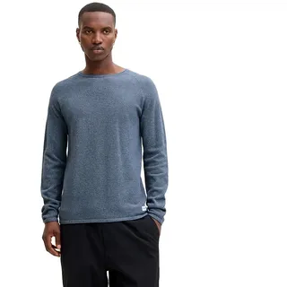 JACK & JONES Rundhalspullover mit Strukturstrick Blau XL