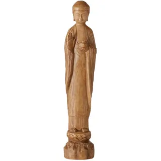 Ambia Home Buddha , Braun , Kunststoff, Stein , Buddha , Buddha , 16x80.5x17 cm , stehend , Dekoration, Dekofiguren & Skulpturen, Buddha-Statuen