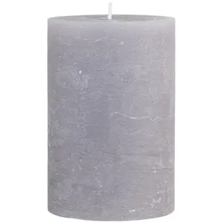 Chic Antique Macon rustikale Stumpenkerze Kerze Antik Altarkerzen 100% Paraffin Lange Brenndauer (Französisch Grau, 15x10 cm)