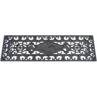 Jet-Line Stufenmatte Escalera aus Gummi Wetterfest Rutschhemmend 25 x 75 cm