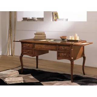 Tische Massivholz Tisch Sekretär Italienische Antiker Schreibtisch Englischer - Braun