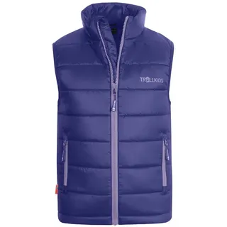 Trollkids Trondheim Weste - Dark Purple / Lavender - 140 cm
