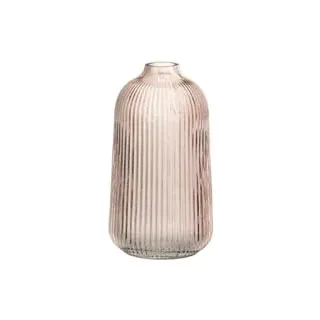 J-Line by Jolipa Vase Cannele hoch, Glas, Rosa, Pink, L