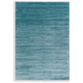 Schöner Wohnen Pure Webteppich 133 x 190 cm Blau/Türkis