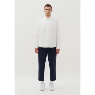 Businesshemd STUDIO SEIDENSTICKER "Studio", Herren, Gr. M39-40, normale Ärmellängen, weiß, 100% Baumwolle, unifarben, oversize, 2-Knopf-Manschette, Hemden Businesshemd, Oversized Langarm Kentkragen Uni