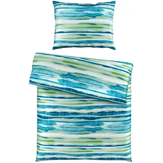 Esposa Bettwäsche , Blau , Textil , Abstraktes , 160x210 cm , Textiles Vertrauen - Oeko-Tex® , atmungsaktiv, hautfreundlich, schadstoffgeprüft , Heimtextilien, Bettwäsche & Leintücher, Bettwäsche, Satin-Bettwäsche