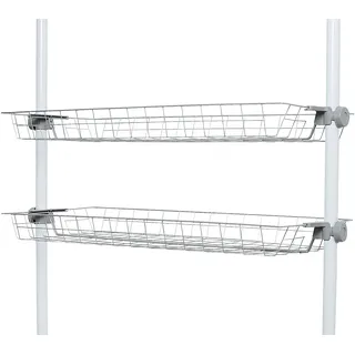 Wenko Herkules Ablagen für Garderobensystem grau 94,0 x 38,0 x 8,0 cm