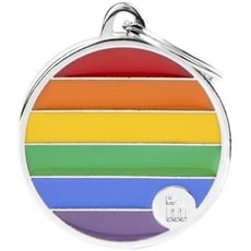 MyFamily Rainbow Big Circle ID Tag