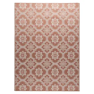 In- & Outdoor Teppich - Rio Flower Rosa - Rosa