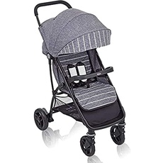 Graco Breaze Lite Buggy, leichter Buggy mit verstellbarer Rückenlehne und Liegeposition, , klein zusammenklappbar, Baby Buggy, Reisebuggy, inkl. Regenverdeck, ab Geburt bis 15 kg, grau, Suits Me