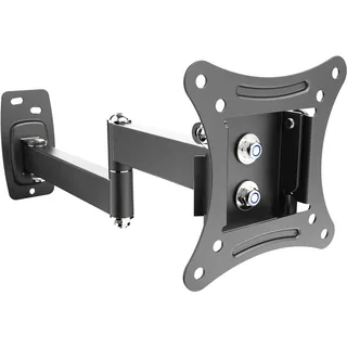 Ricoo S1211 PC Monitor Halterung TV Wandhalterung Fernseher 13-34 Zoll Fernsehhalterung Wand Schwenkbar VESA 75x75 100x100 Bildschirmhalterung Monitorhalterung Monitorarm Curved Bildschirm Halter