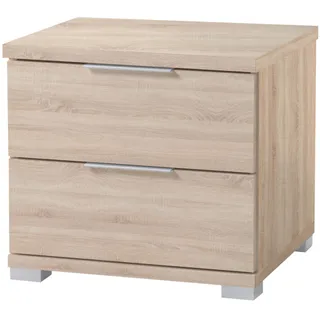 Pol Power Beimöbel Nachtkommode 2 Schubkästen Holzwerkstoff Dekorfolie 46x43x42 cm