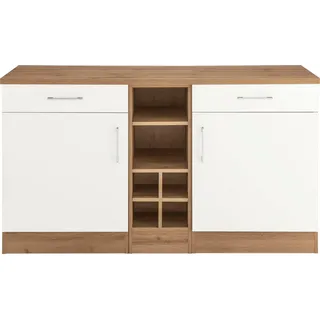 kochstation Unterschrank KS-Colmar 150 x 60 x 85 cm Weiß