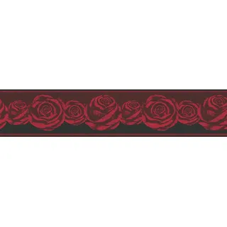 A.S. Création Bordüre Only Borders 10 Borte 5,00 m x 0,13 m rot schwarz Made in Germany 368621 36862-1