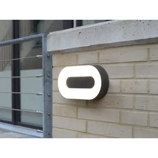 ECO-Light Außenleuchte Aluminium 11,3x4,5x21,3 cm inkl. LED-Lampe grau
