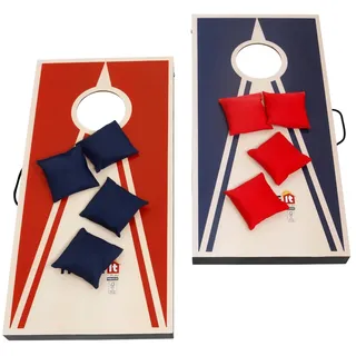 Home>it Cornhole Spielset mit 2 Boards & 8 Wurfsäckchen