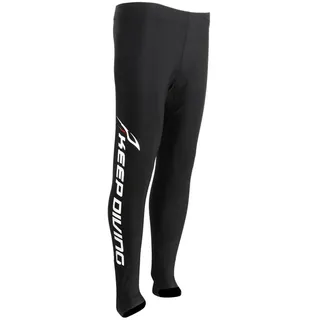 Baoblaze Herren Badehose Eng und Lang, Schwimmhose Tauchanzug Pants, Surfing Diving Snorkeling Men Warm Wetsuit Long Pants, Surfing Swimming Canoeing Legging, Surfhose Wassersport Schwarz