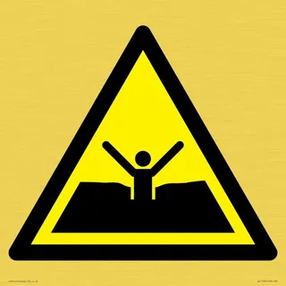 W061 Warnung: Treibsand oder Schlamm/tiefer Schlamm oder Schlamm – 300 x 300 mm – S30