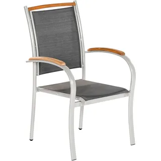 Merxx Siena Stapelsessel 62 x 65 x 99 cm grau 2 St.