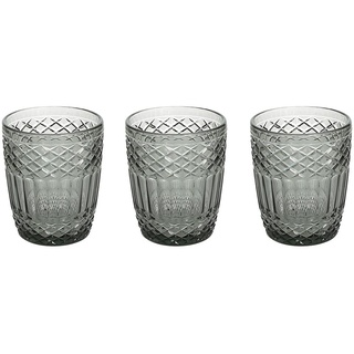 Tognana Claire, Set mit 3 Gläsern cc 320, Glas, Grau