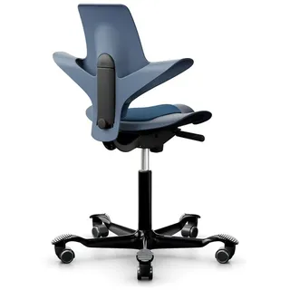 Bürodrehstuhl HÅG Capisco Puls HÅG blau, Designer Peter Opsvik, 87-115x55x47-54 cm