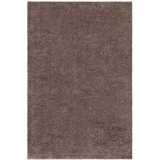Carpet City Hochflor-Teppich »City Shaggy« rechteckig 30 mm Höhe Auch als Läufer, Langflor, Uni, Shaggy, flauschig-weich, braun