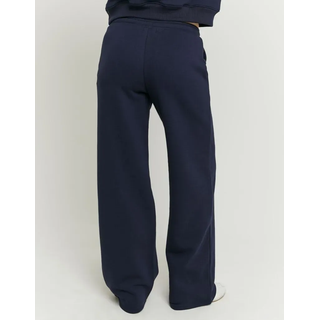 Sweathose TALLY WEIJL "SPACOWIBY", Damen, Gr. 38, N-Gr, nuit, Sweatware, Obermaterial: 64% Baumwolle, 36% Polyester, unifarben, lang, Hosen Sweathose, Baumwollmischung, weit