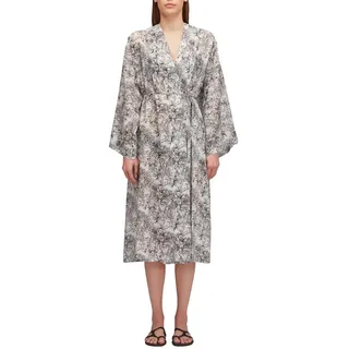 Sundek Fleur De Joie Print Long Kimono Langes Kleid - Black - S